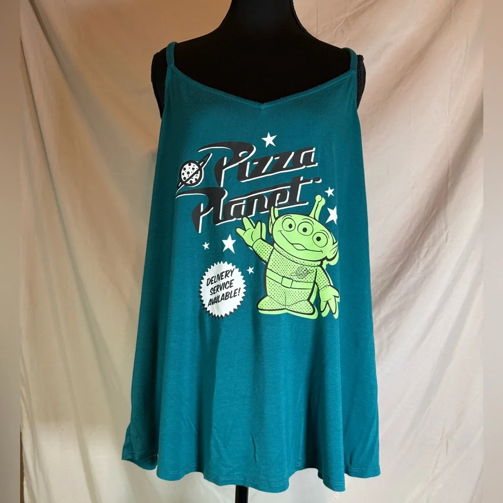 Disney Pixar Toy Story Aliens Sleep Tank Women's Size:‎ 1X - Picture 2 of 7